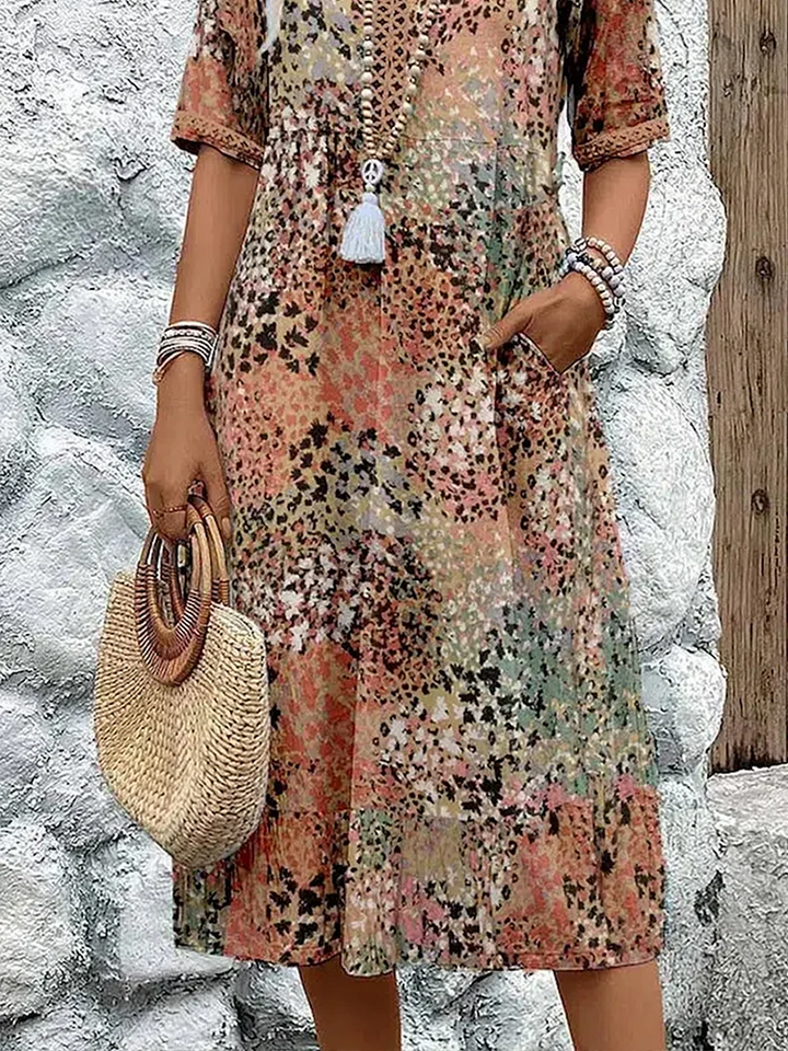 Penelope | Free-Spirited Print Midi Dress