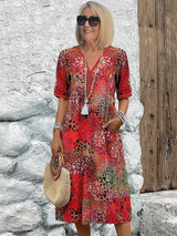 Penelope | Free-Spirited Print Midi Dress