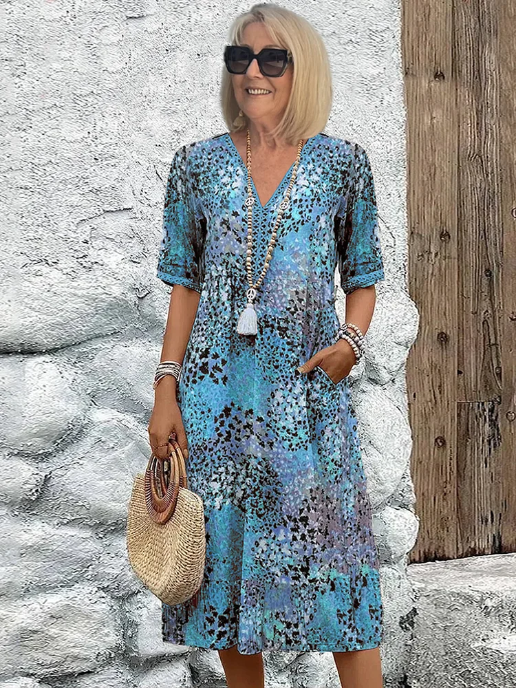 Penelope | Free-Spirited Print Midi Dress