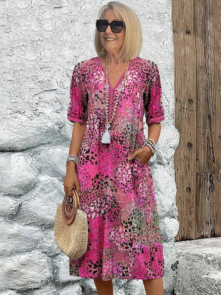 Penelope | Free-Spirited Print Midi Dress