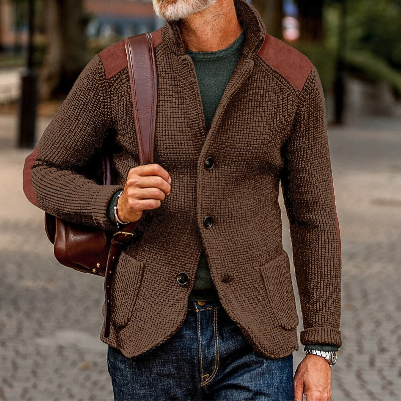 Baxter | Textured Stand-Collar Cardigan