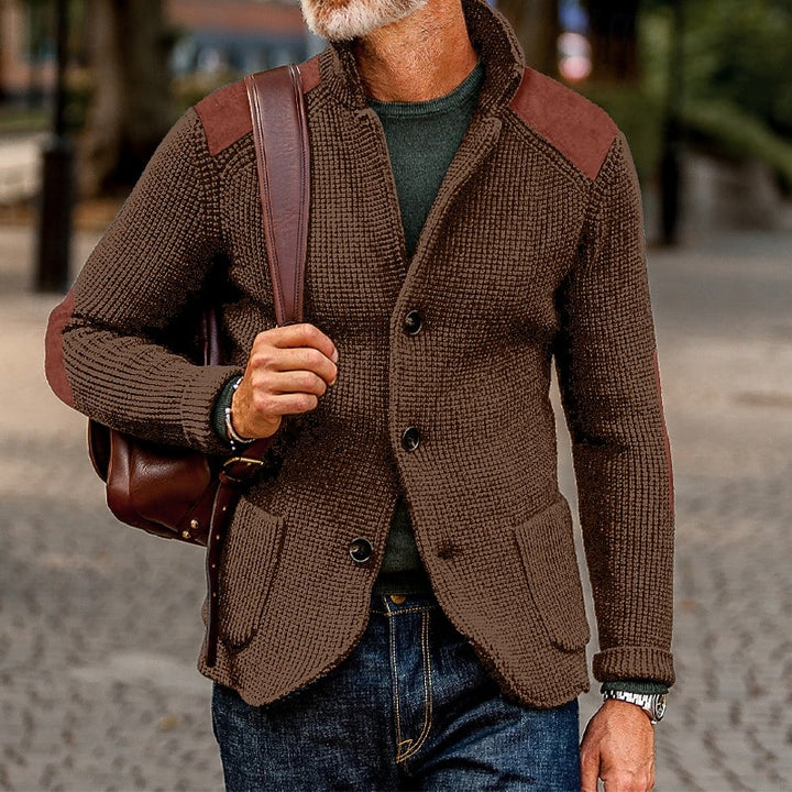Baxter | Textured Stand-Collar Cardigan