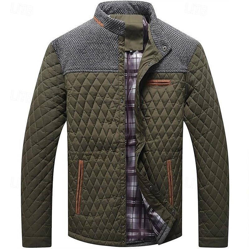 Gareth | Quilted Stand-Collar Jacket