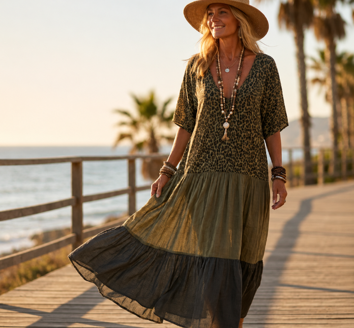 Brynn | Bohemian Tiered Maxi Dress