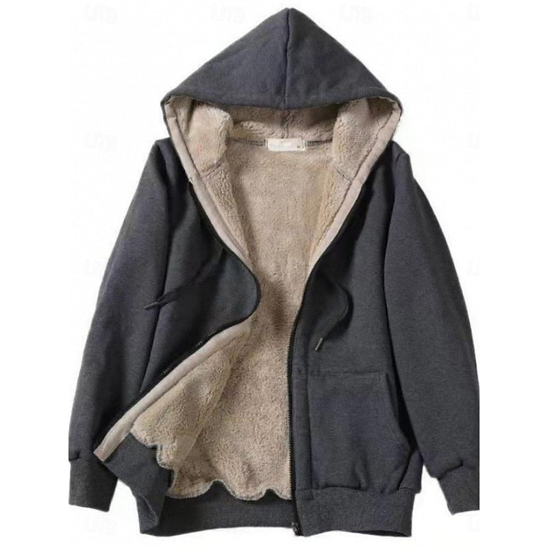 Serena | Cosy Lined Zip-Up Hoodie