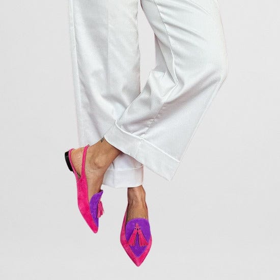Cassandra | Tasselled Slingback Flats
