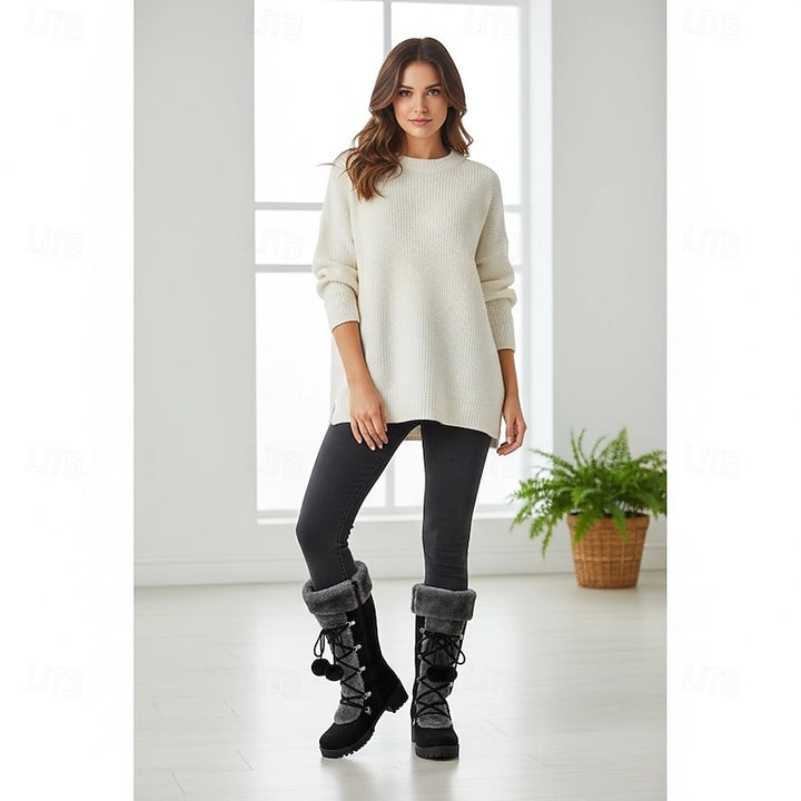 Brielle | Cosy Lace-Up Winter Boots