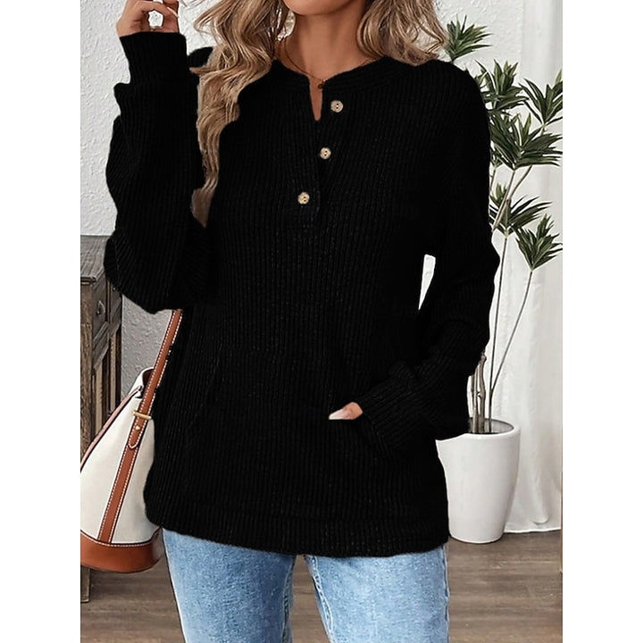 Naomi | Ribbed Button-Neck Top