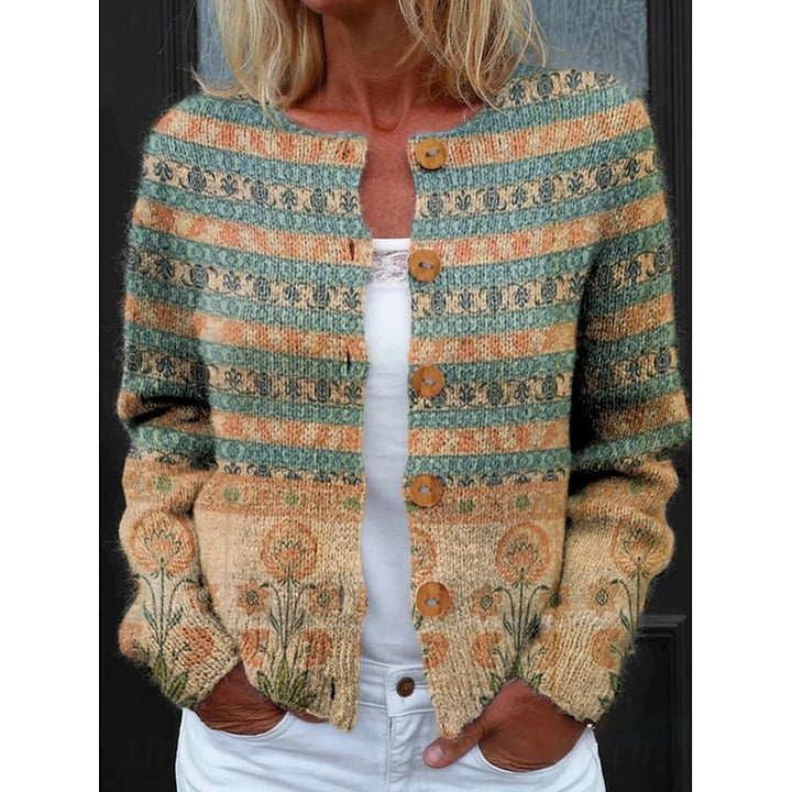 Blanche | Floral Button-Front Cardigan