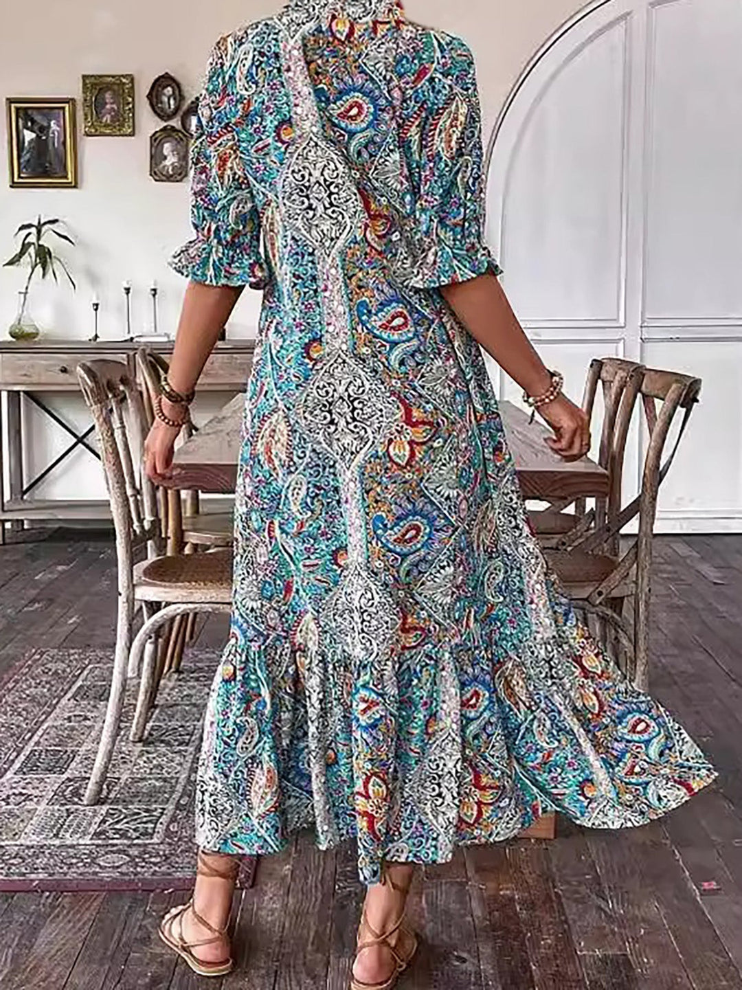 Prudence | Bohemian Flowing Maxi Dress