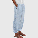 Delphina | Relaxed Striped Wide-Leg Trousers