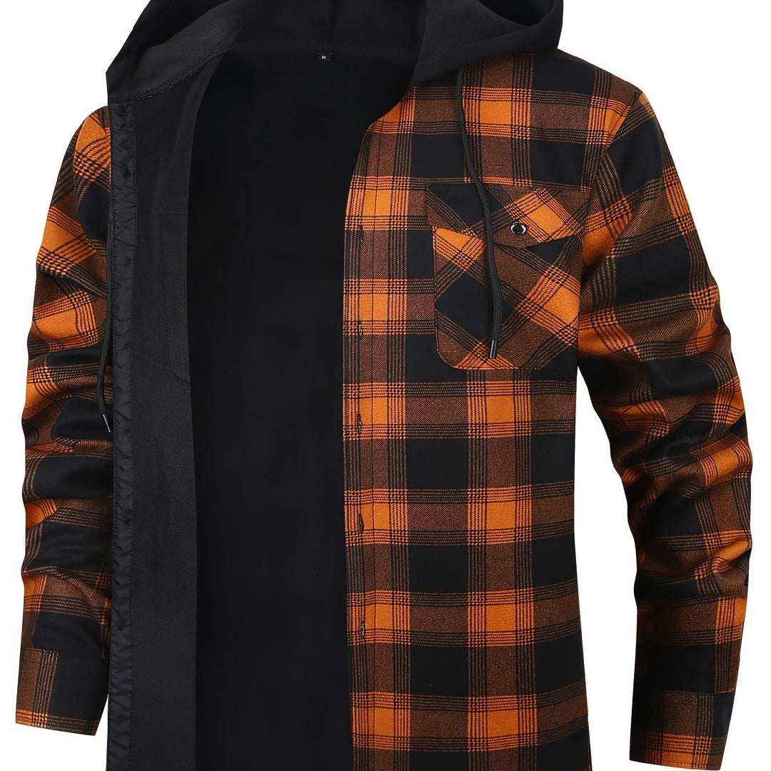 Reuben | Hooded Checked Shirt Jacket