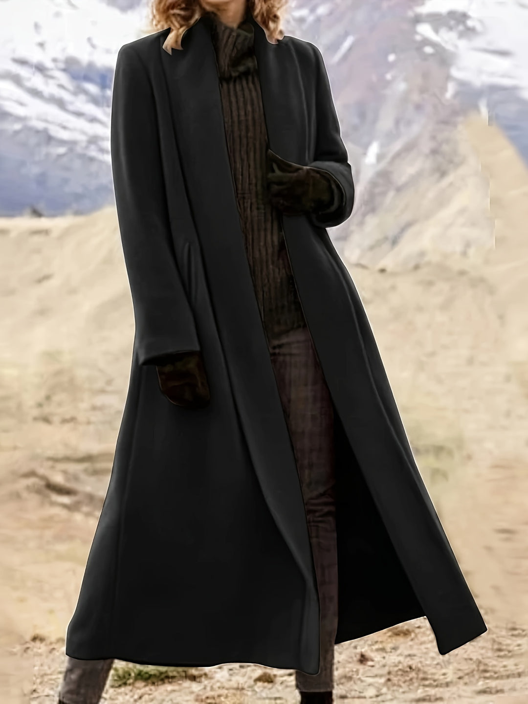 Clarissa | Longline Draped Coat