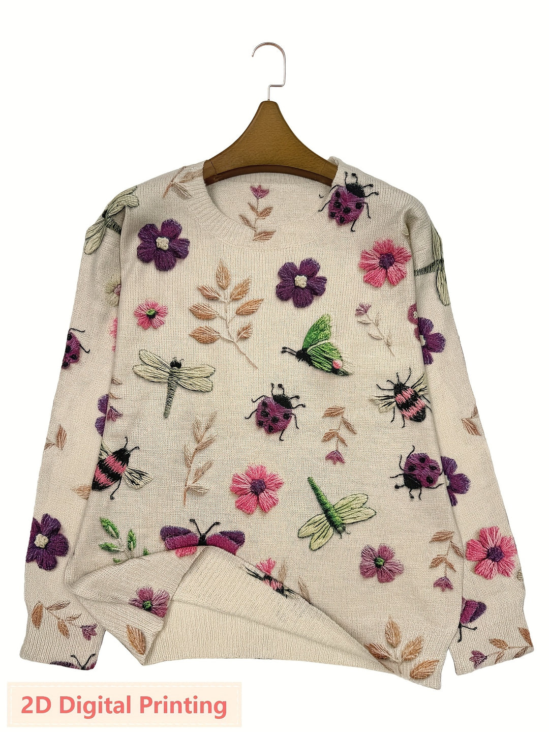 Cecilia | Botanical Embroidered Sweater
