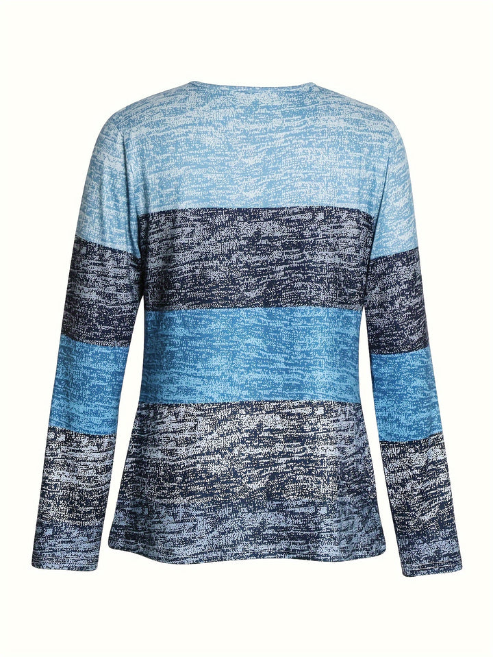 Danica | Colour-Block Quarter-Zip Top