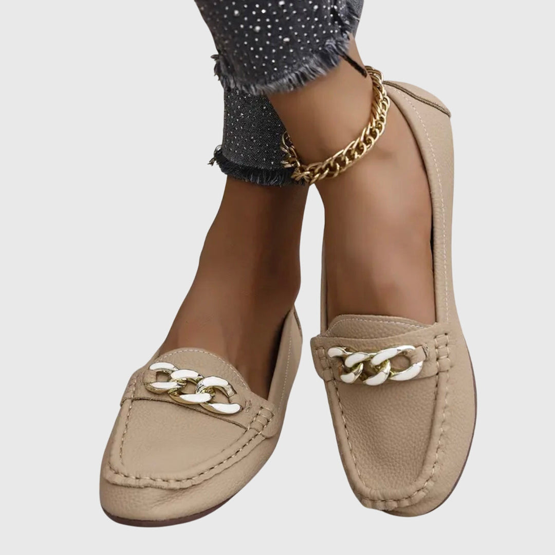 Daphne | Chain-Detail Comfort Loafers
