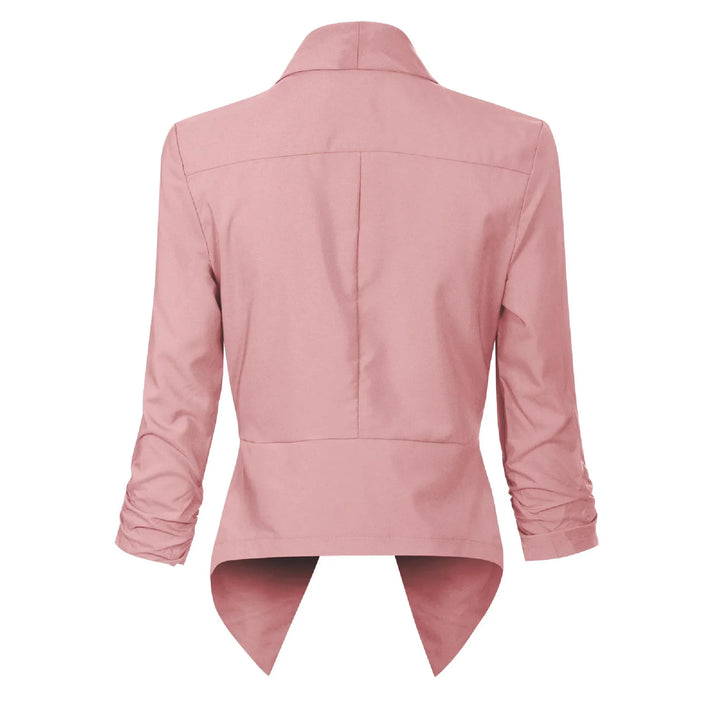 Camilla | Draped Open-Front Blazer
