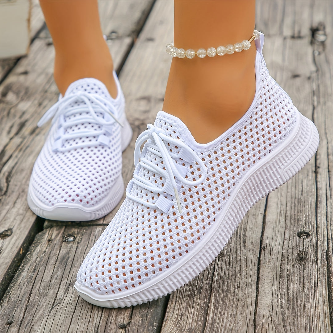 Freya | Breathable Woven Slip-On Sneakers