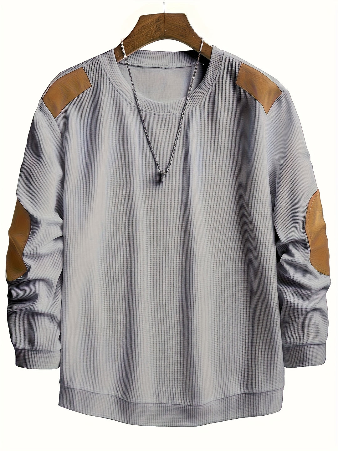 Barnaby | Textured Elbow-Patch Jumper