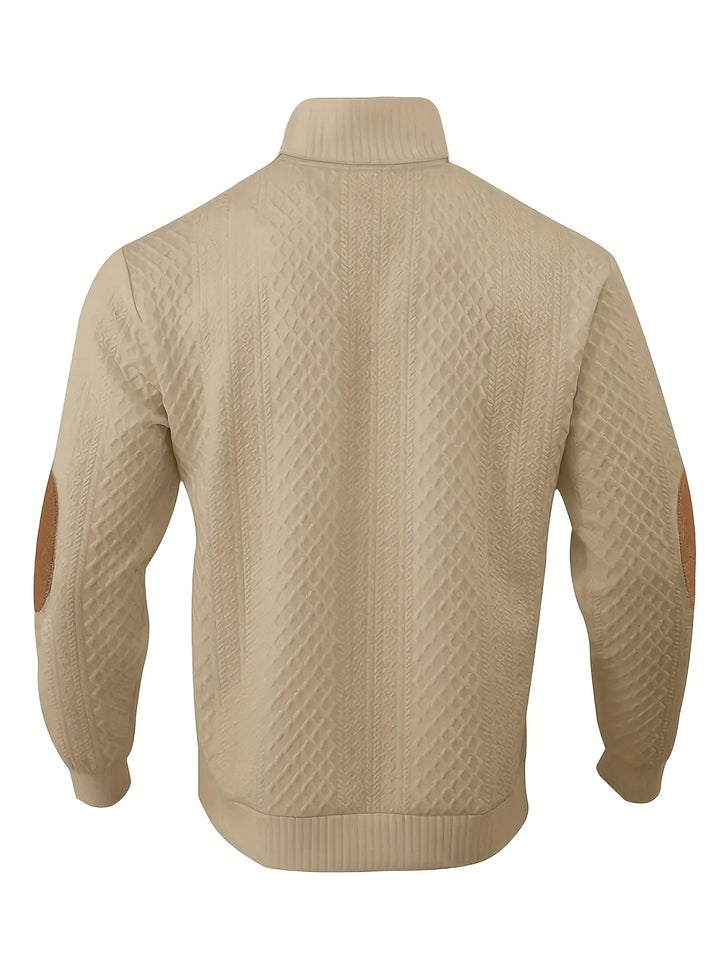 Lorenzo | Textured Stand-Collar Pullover