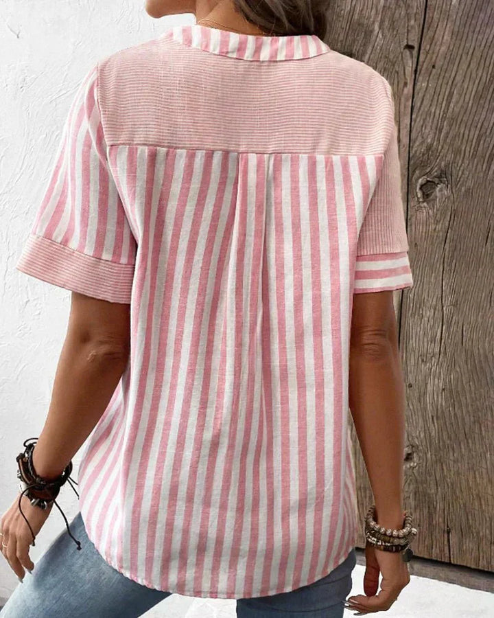 Millicent | Softly Striped Blouse
