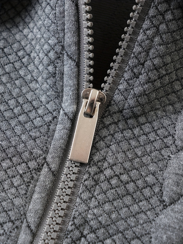 Harvey | Textured Half-Zip Pullover