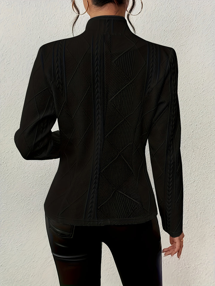 Loretta | Textured Button-Up Jacket