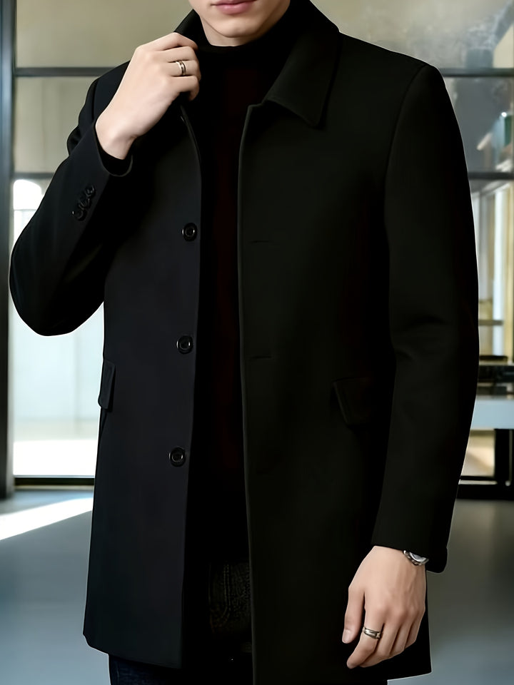 Harlan | Refined Single-Breasted Overcoat
