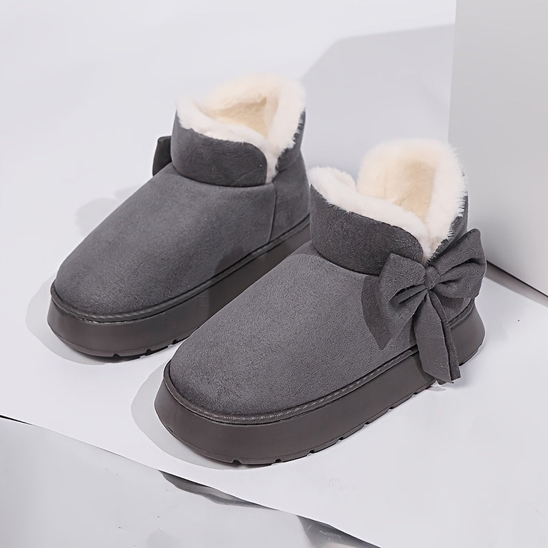 Marnie | Cosy Bow-Detail Ankle Boots