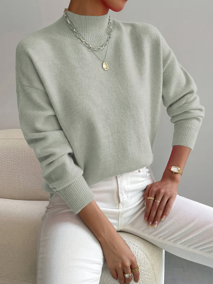 Sloane | Relaxed Mock Neck Jumper