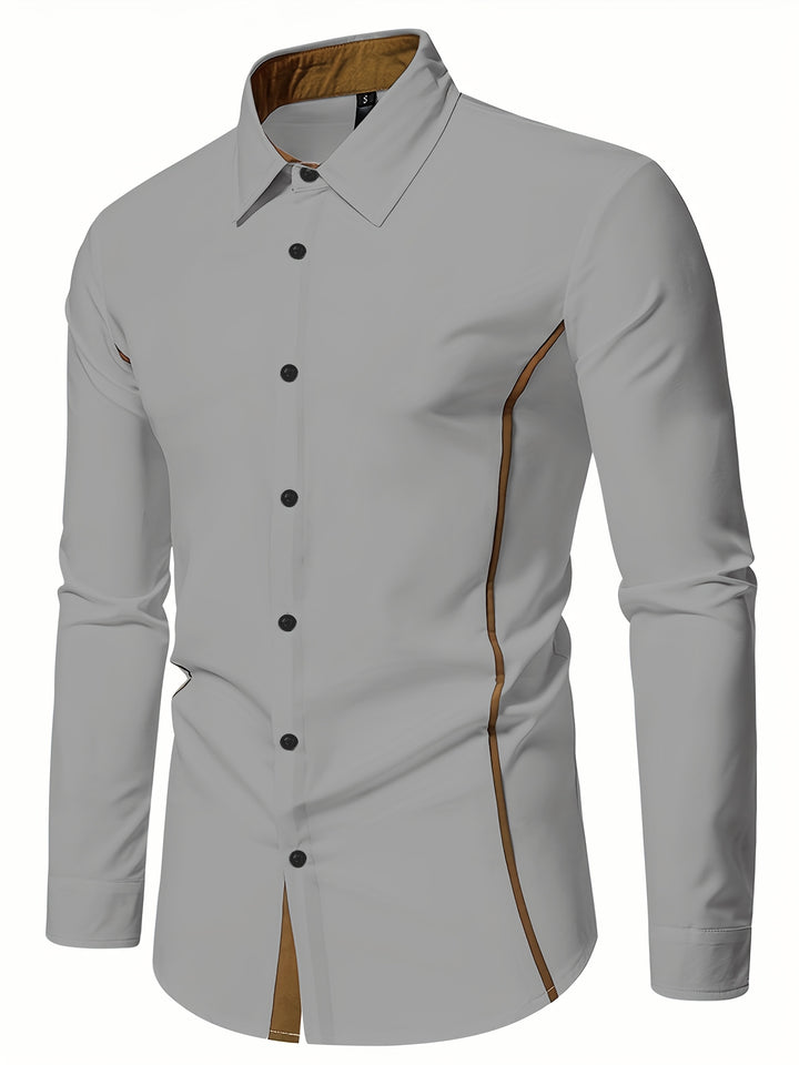 Barrett | Contrast-Trim Slim Fit Shirt