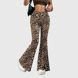 Camryn | Animal Print Flared Trousers