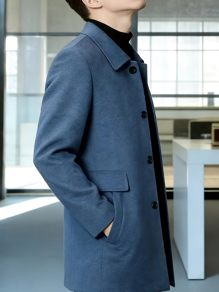 Harlan | Refined Single-Breasted Overcoat