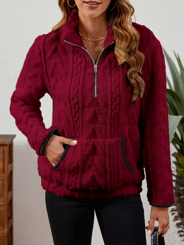 Juniper | Textured Half-Zip Pullover