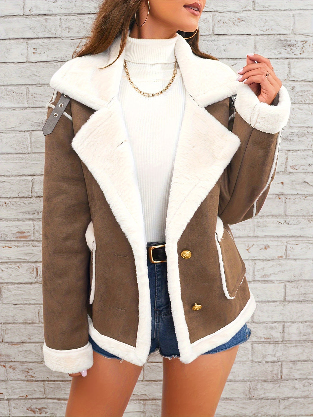 Cordelia | Cosy Shearling-Trim Jacket
