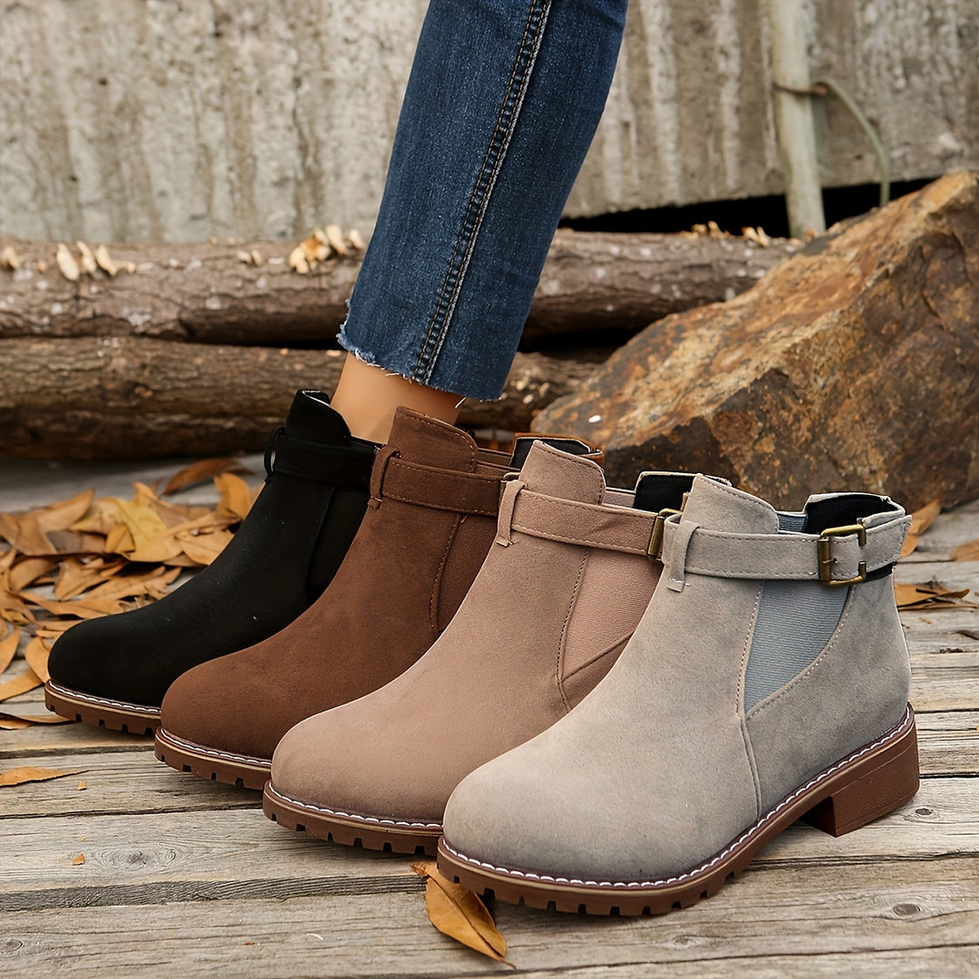 Marion | Refined Buckle Ankle Boots