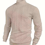 Malcolm | Textured Mock-Neck Jumper