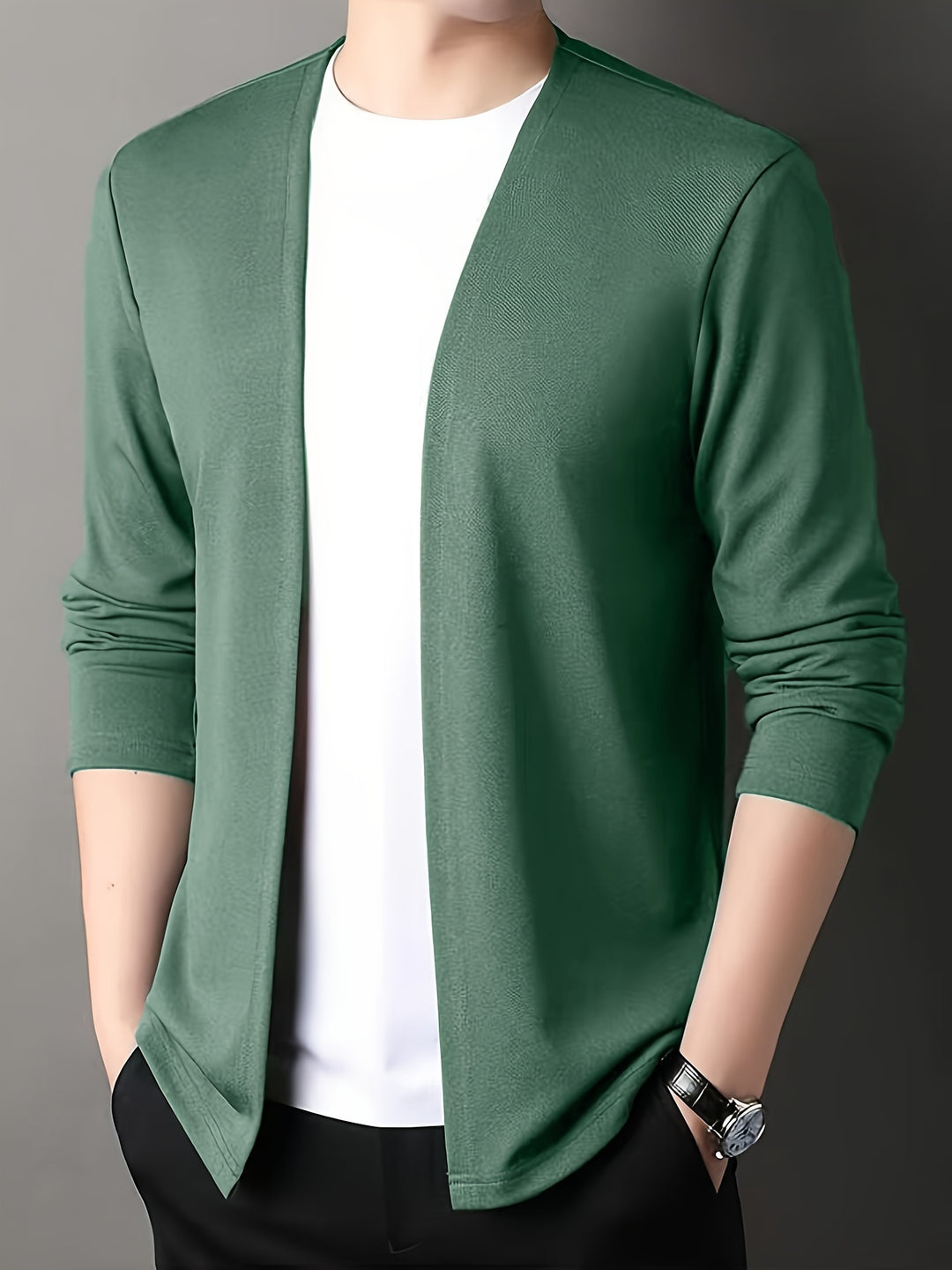 Nathan | Open-Front Lightweight Cardigan