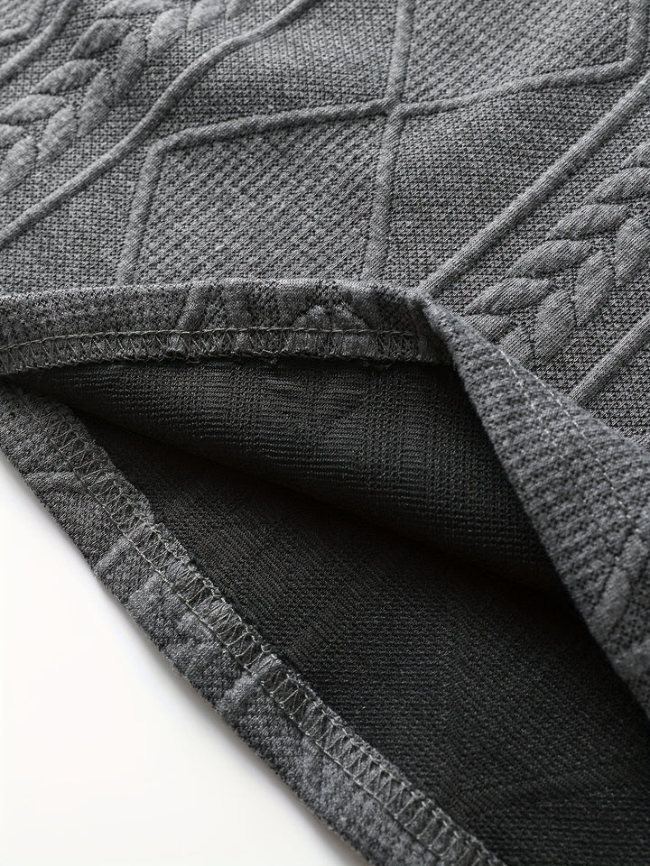 Everard | Textured Crew-Neck Long Sleeve Top