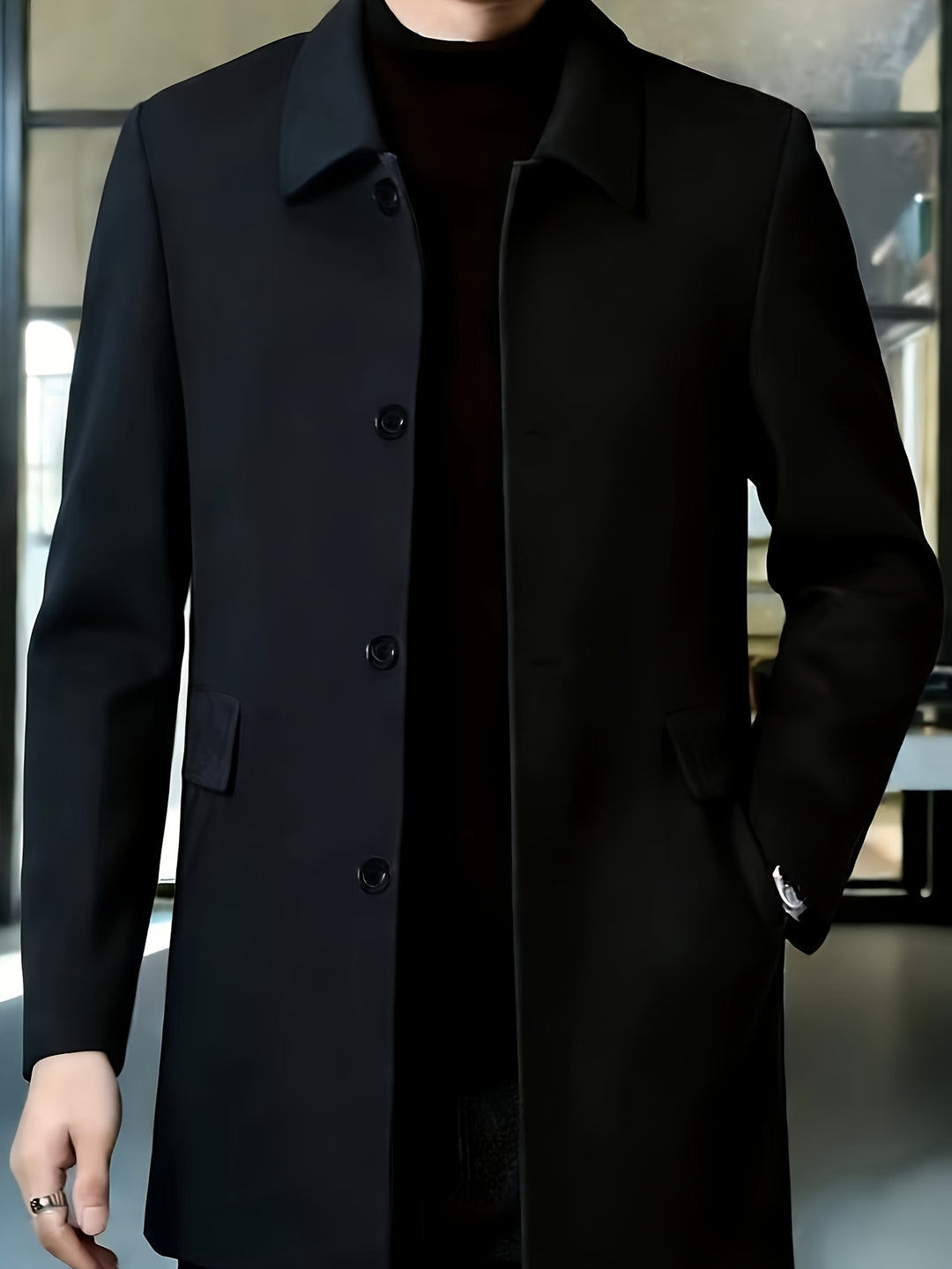 Harlan | Refined Single-Breasted Overcoat