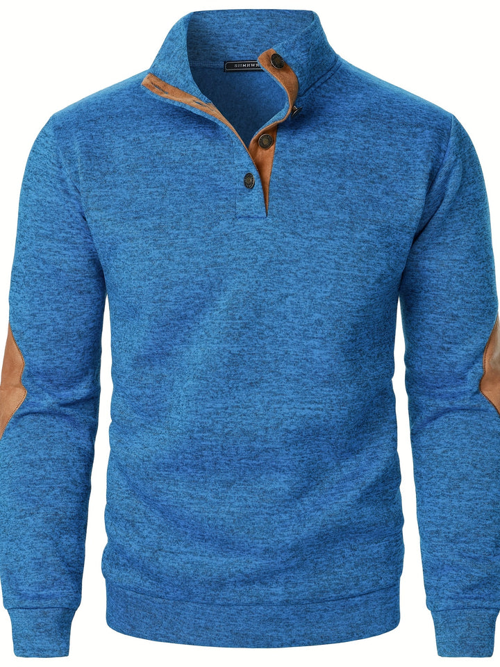 Wesson | Refined Button-Collar Pullover