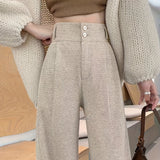 Greta | Tailored High-Waisted Wide-Leg Trousers