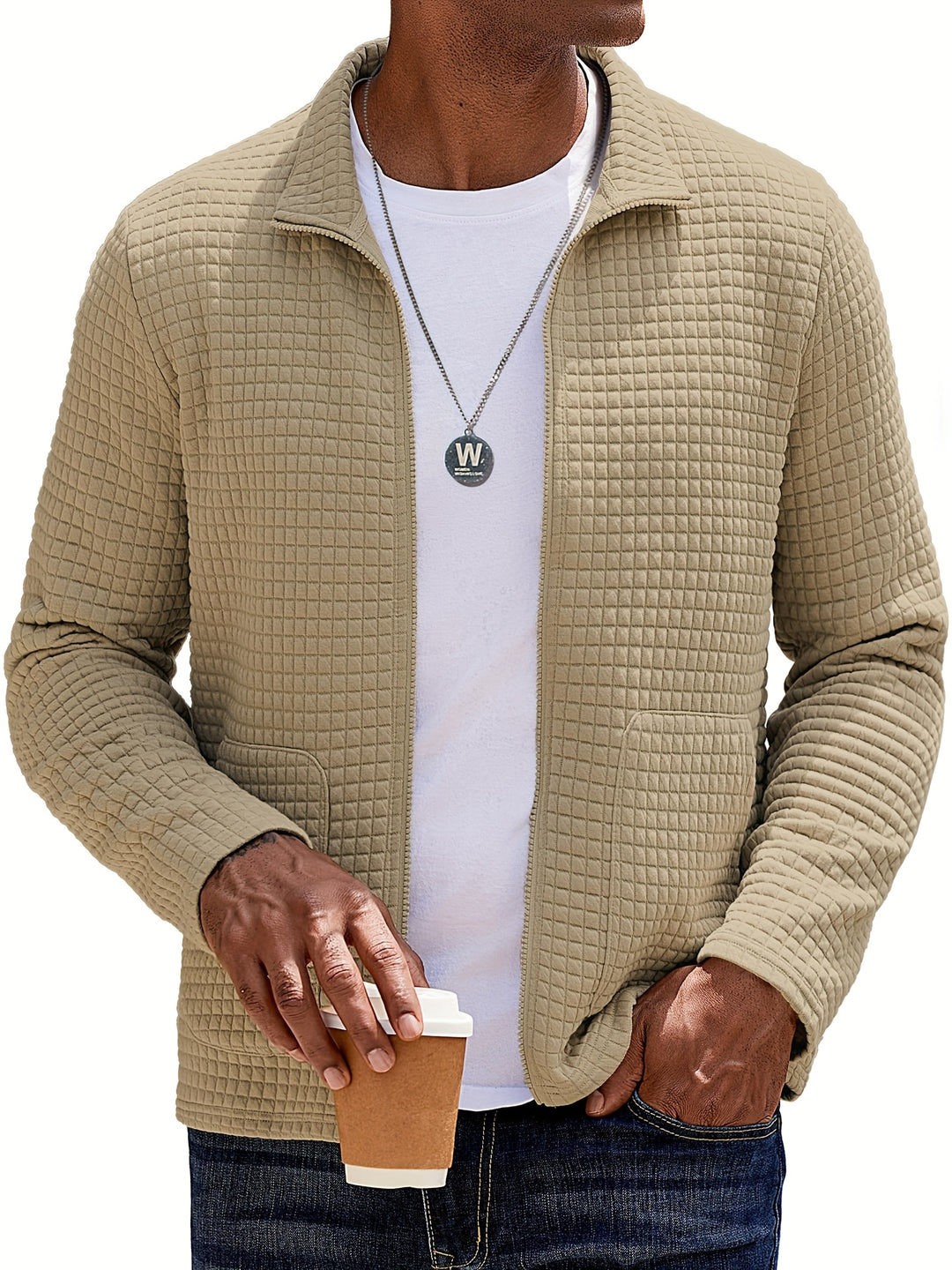 Weston | Textured Zip-Up Jacket