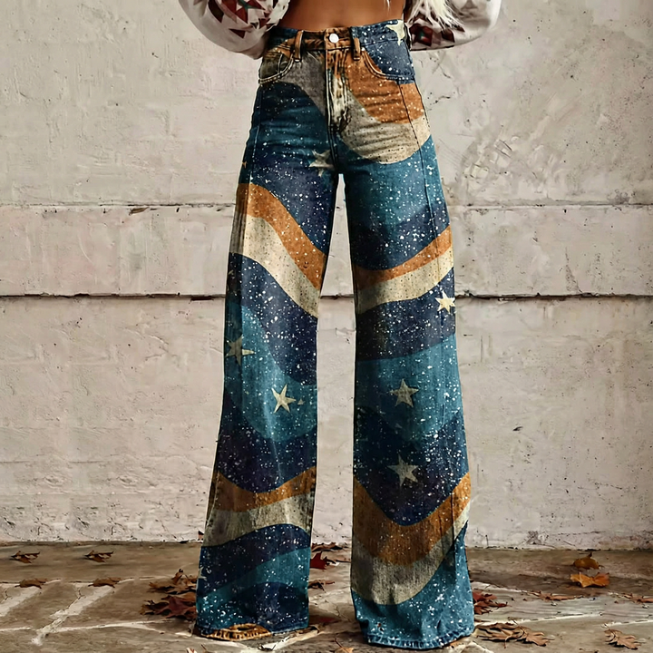 Rosalie | Boho Wide-Leg Trousers
