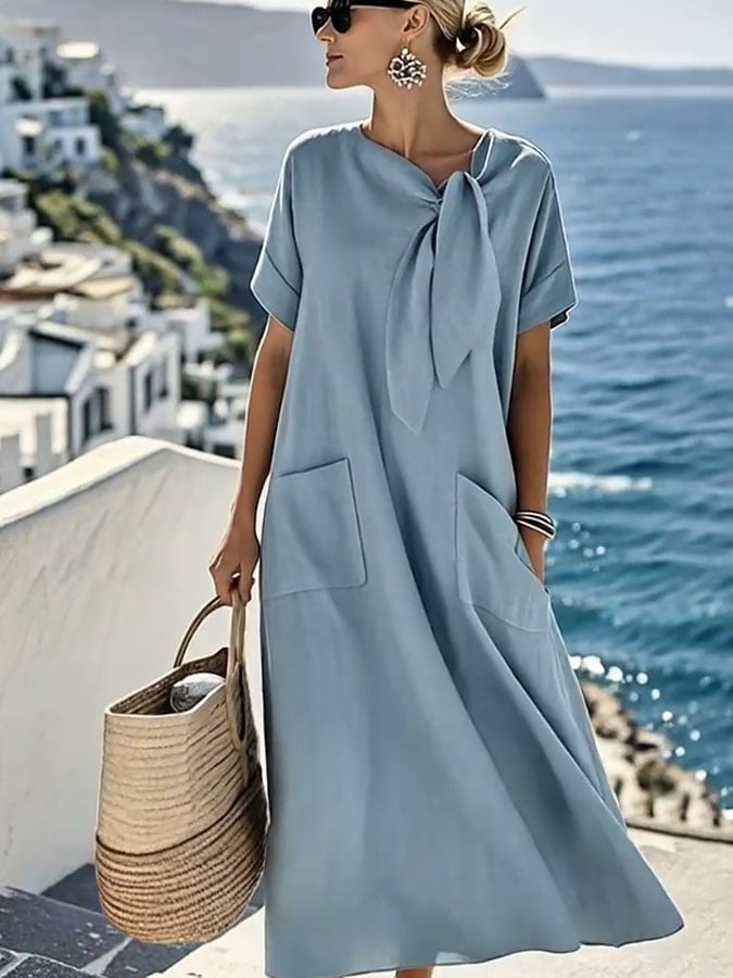 Alice | Relaxed Tie-Neck Summer Dress