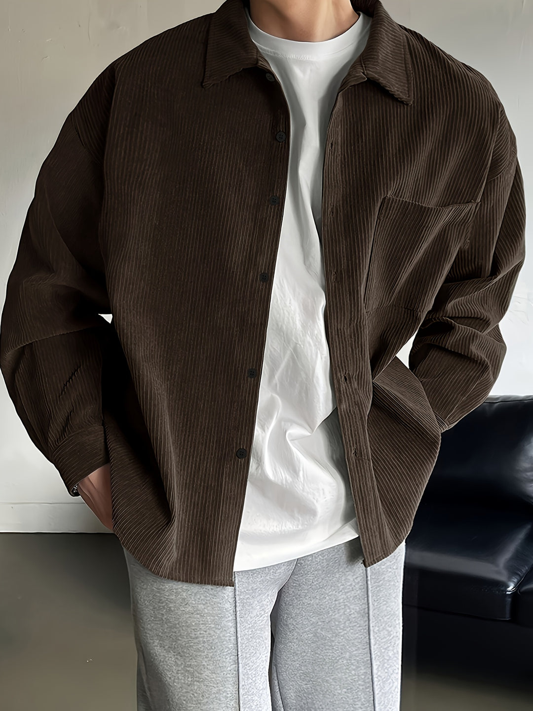 Sheldon | Relaxed Textured Button-Up Shirt