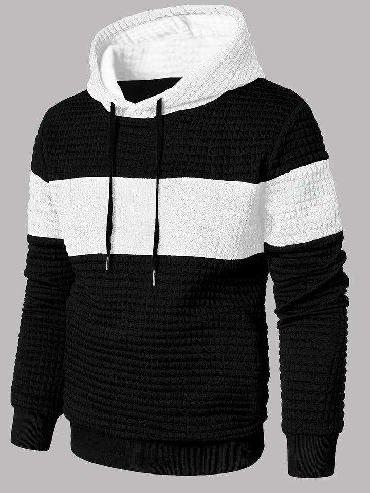 Jasper | Textured Colour-Block Hoodie