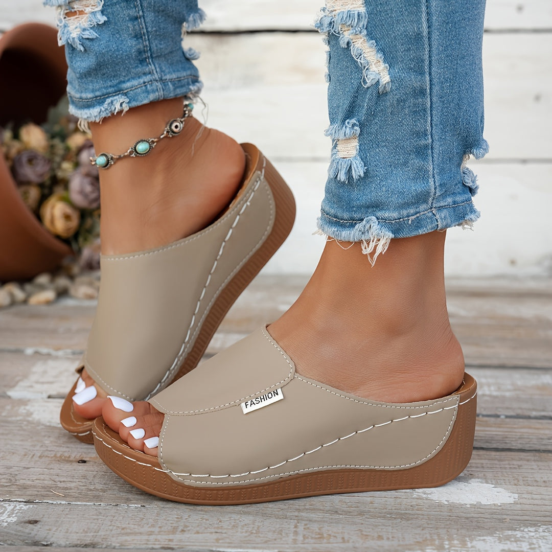 Marlena | Comfort Wedge Slide Sandals