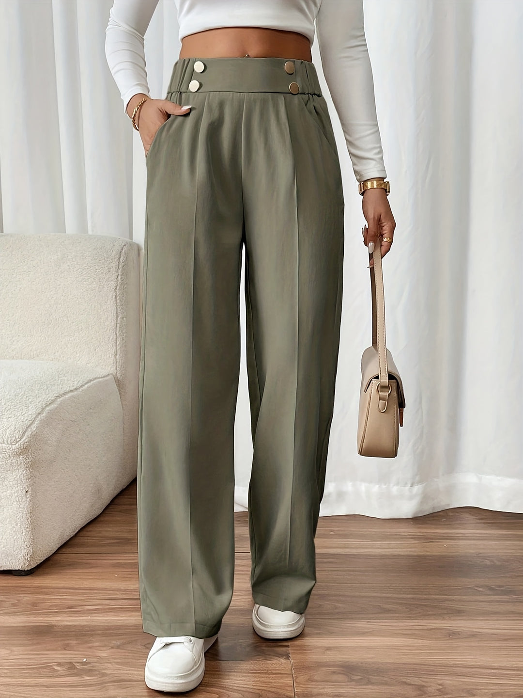 Amelia | Tailored Straight-Leg Trousers
