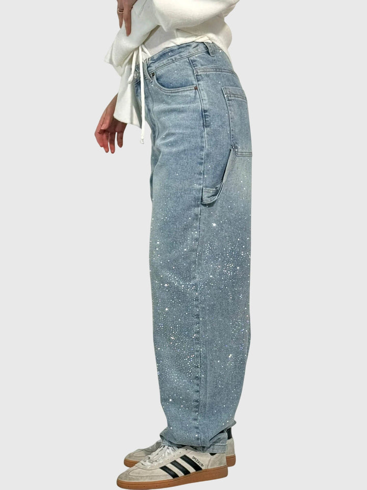 Brielle | Shimmer Wide-Leg Jeans